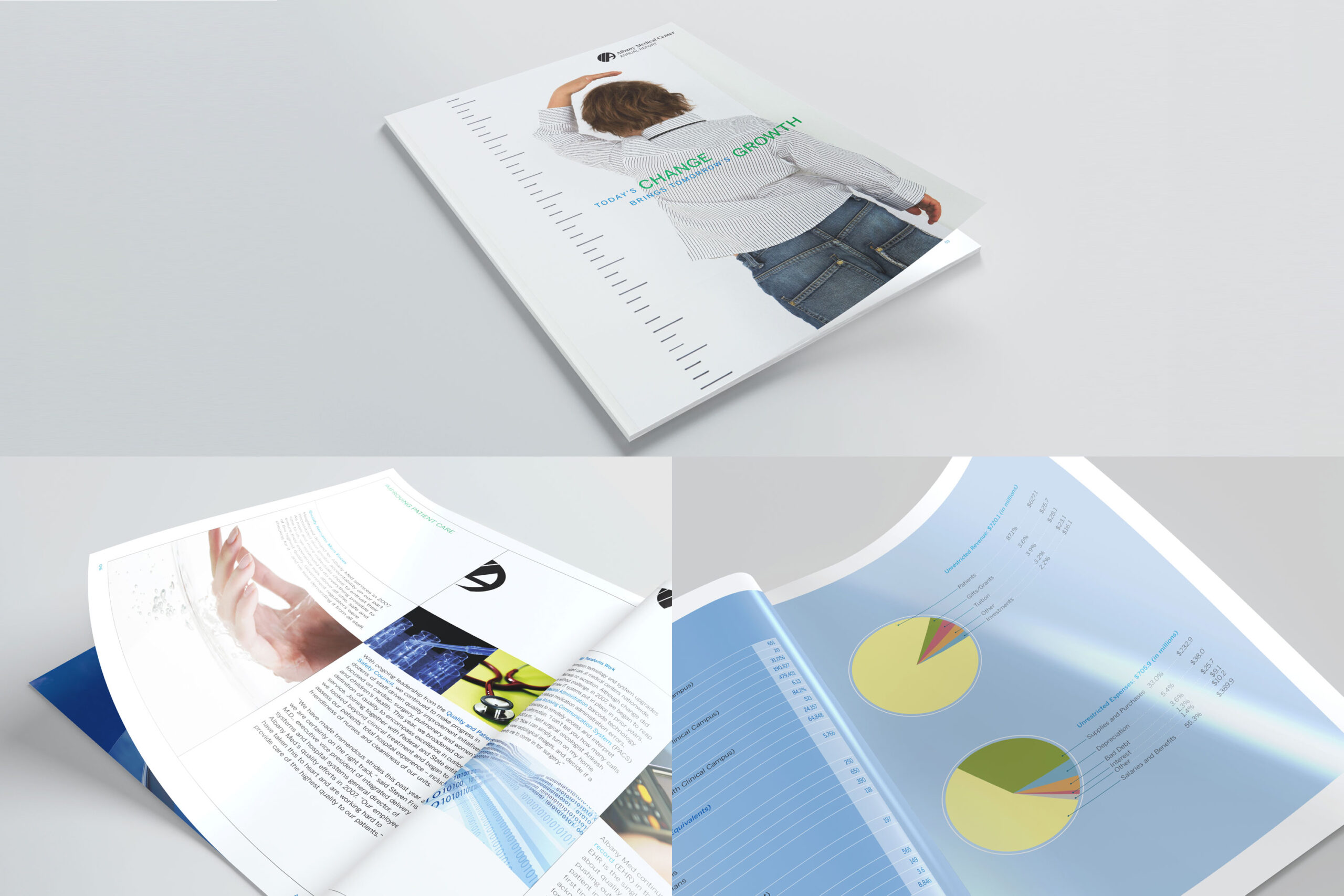 Albany Medical Center annual report mockup
