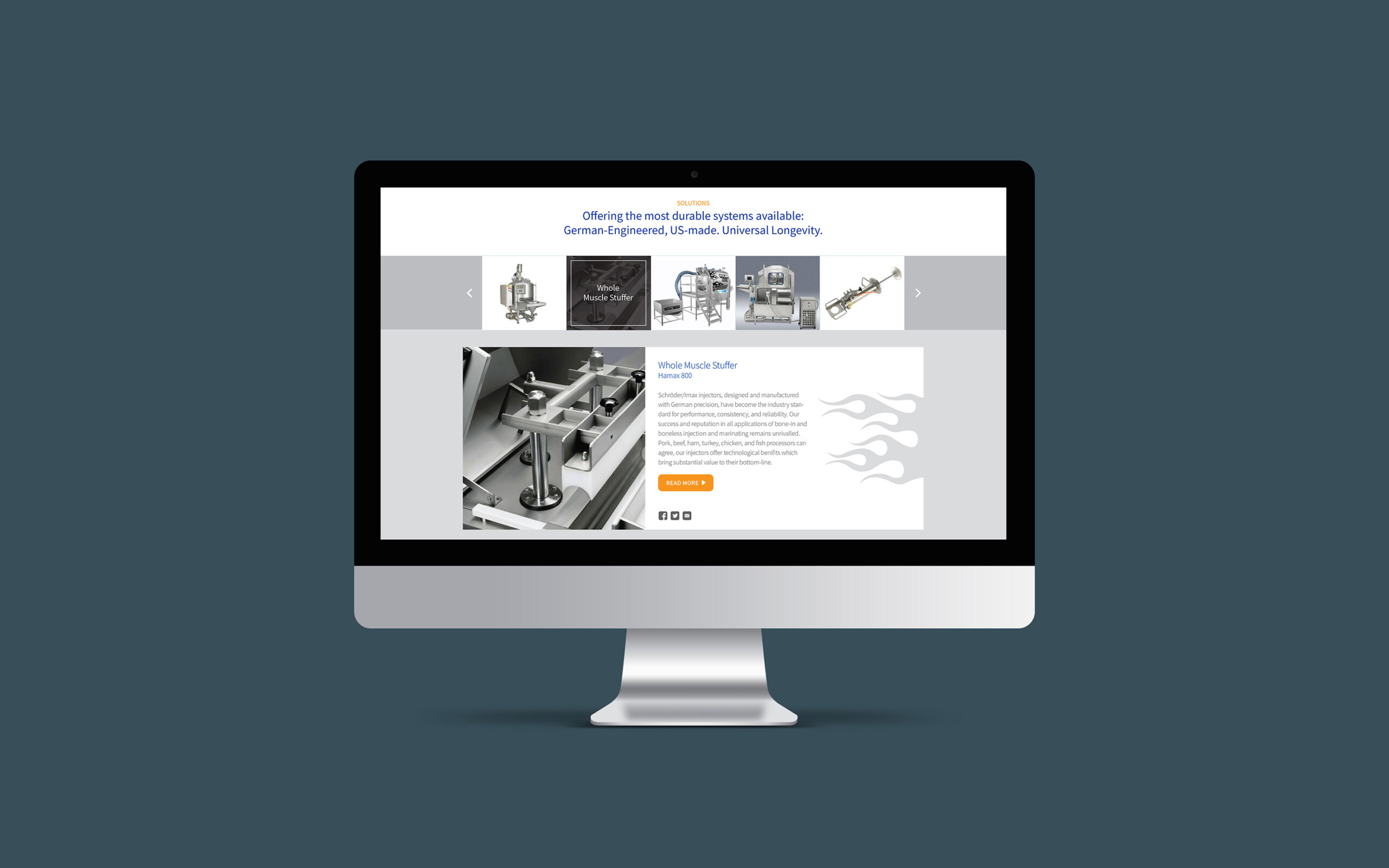 JBT Wolftec website iMac mockup