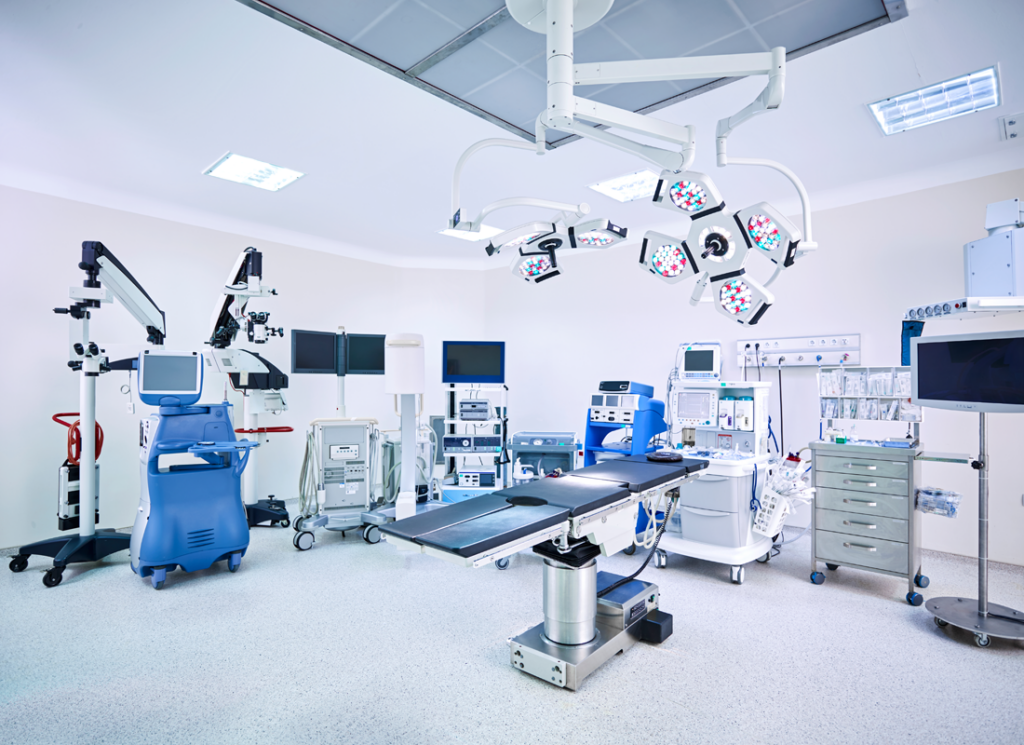 Large, clean, state-of-the-art operating room