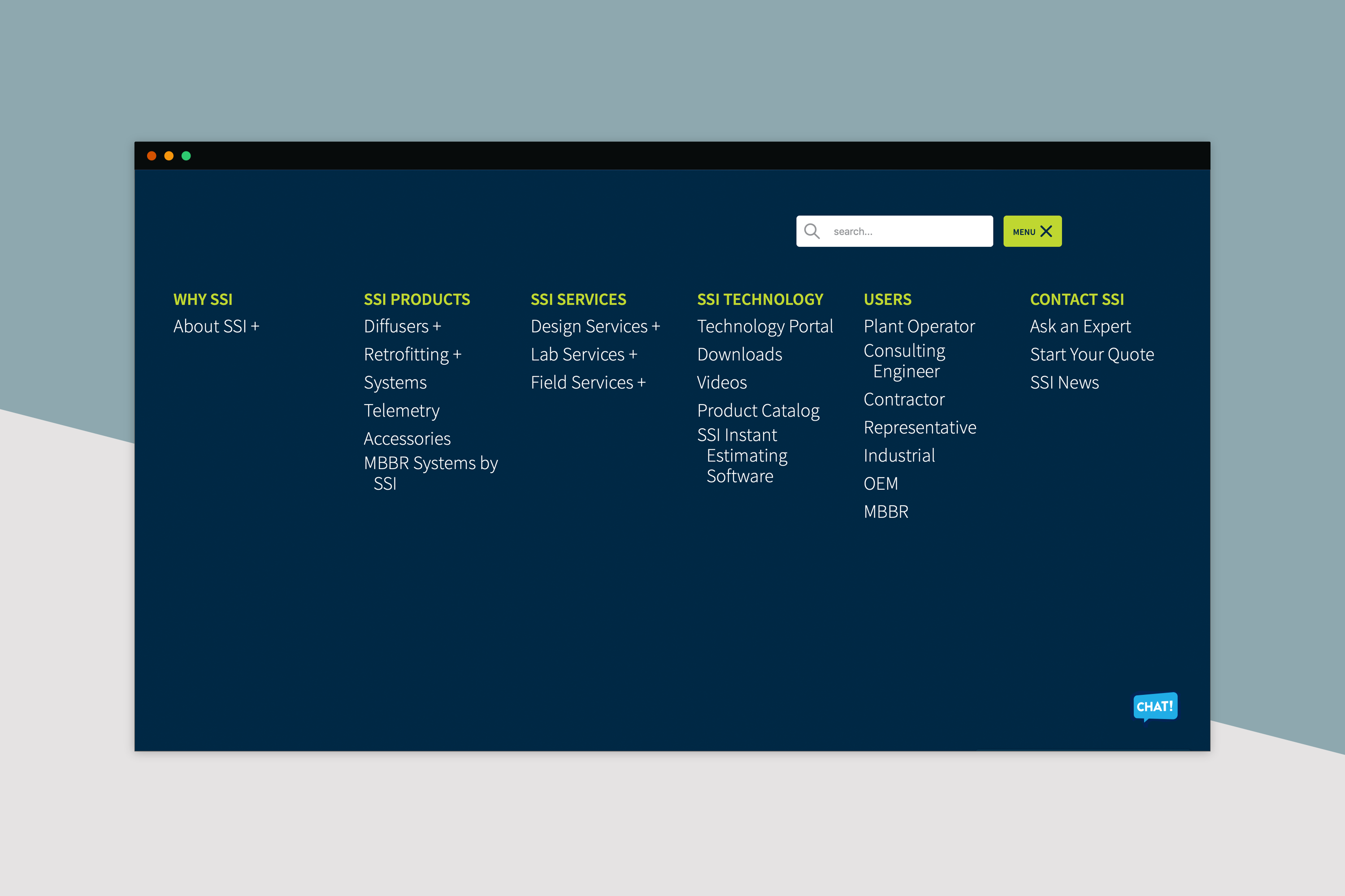 SSI Aeration website screenshot